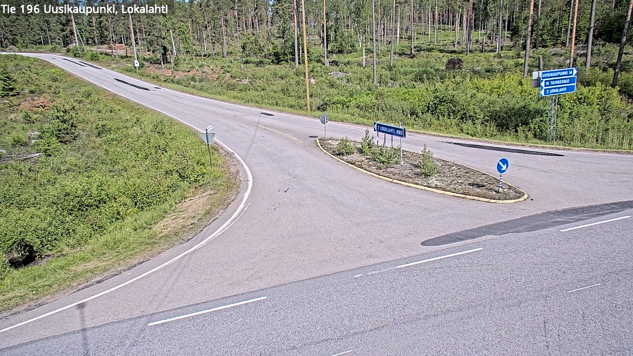 Weather Camera Image Väg 196 Nystad, Lokalax, Uusikaupunki, Varsinais-Suomi