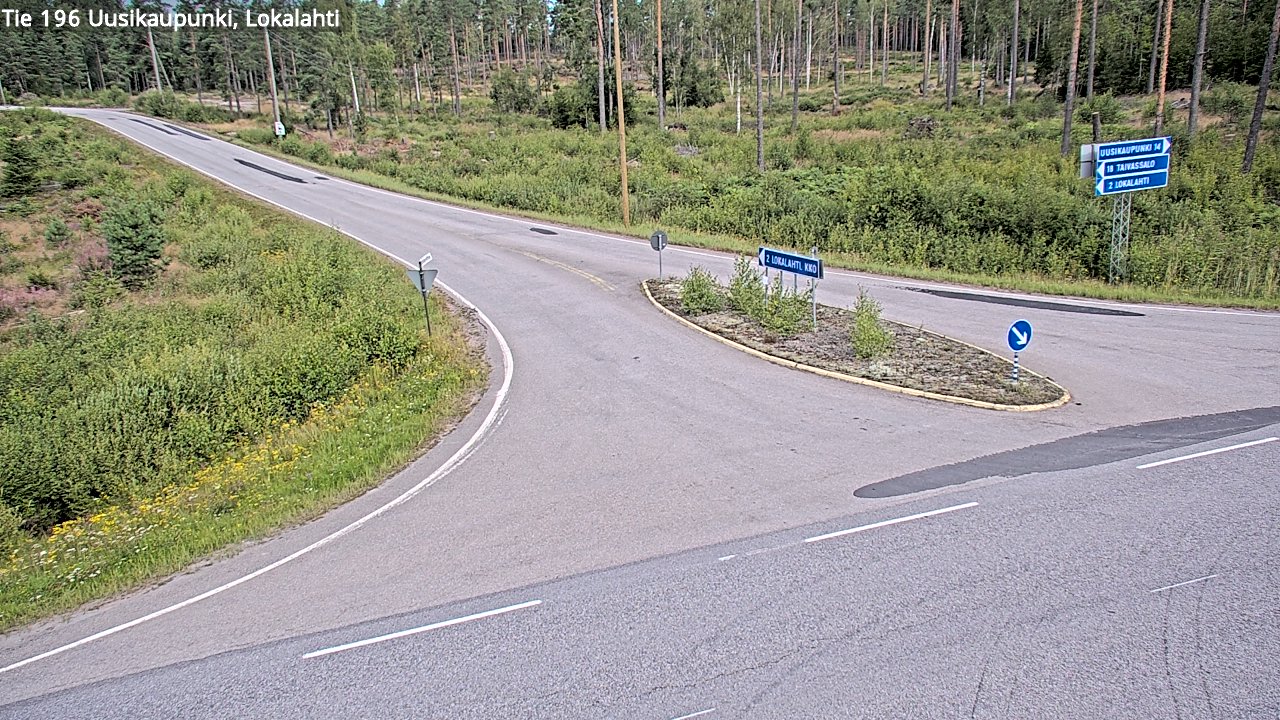 Kelikamerat Kuva Tie 196 Uusikaupunki, Lokalahti, Uusikaupunki, Varsinais-Suomi