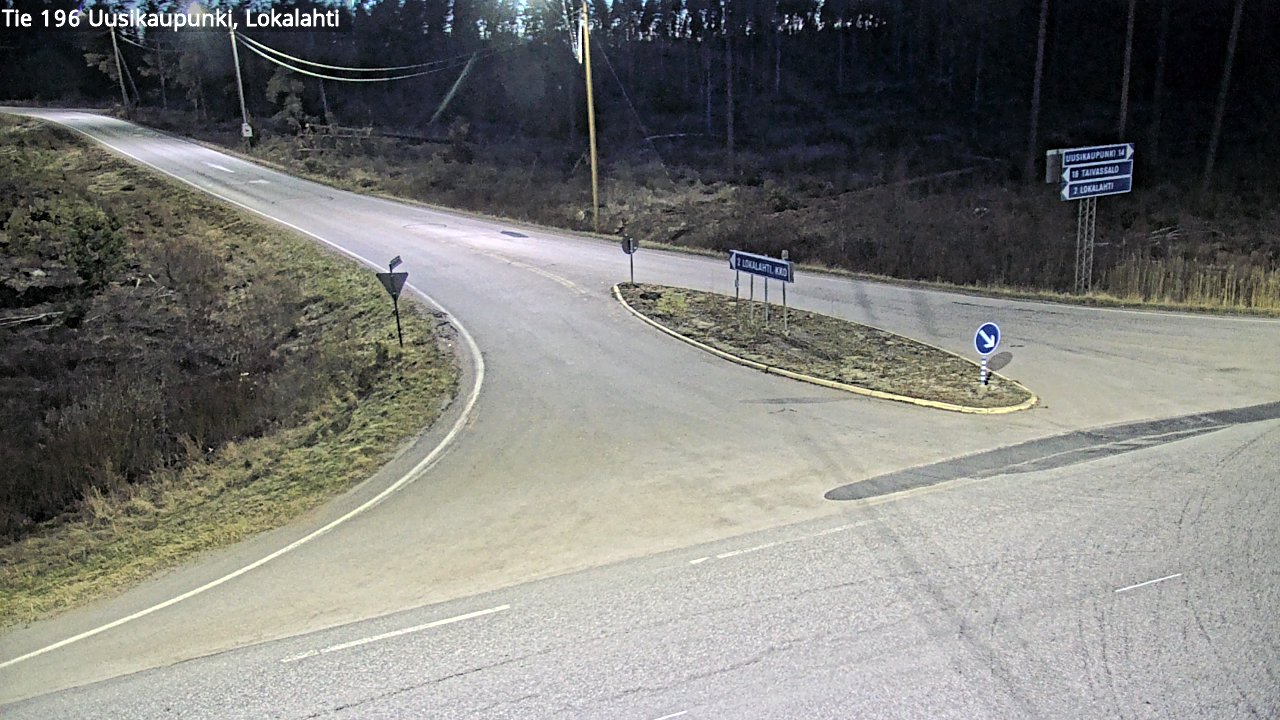 Weather Camera Image Väg 196 Nystad, Lokalax, Uusikaupunki, Varsinais-Suomi