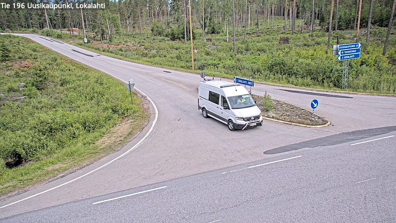 Weather Camera Image Väg 196 Nystad, Lokalax, Uusikaupunki, Varsinais-Suomi