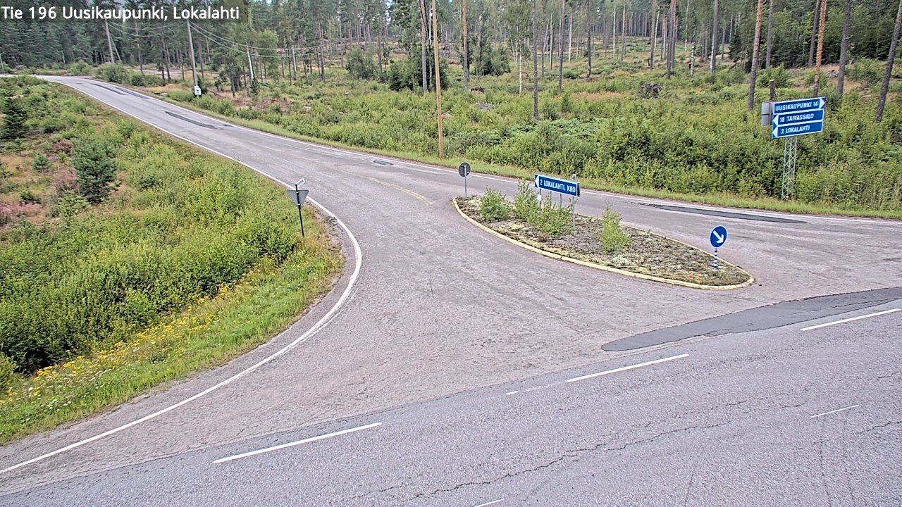 Weather Camera Image Road 196 Uusikaupunki, Lokalahti, Uusikaupunki, Varsinais-Suomi