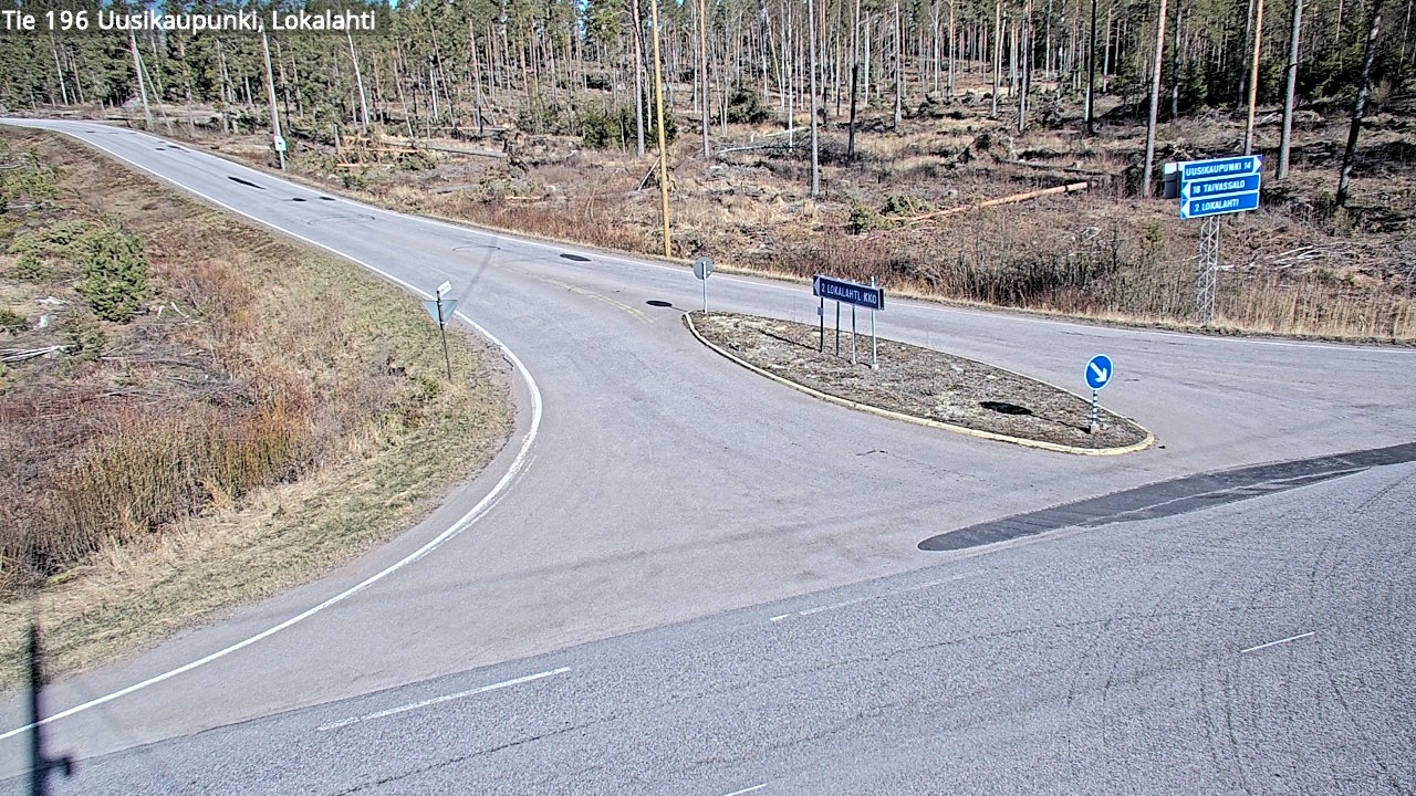 Kelikamerat Kuva Tie 196 Uusikaupunki, Lokalahti, Uusikaupunki, Varsinais-Suomi