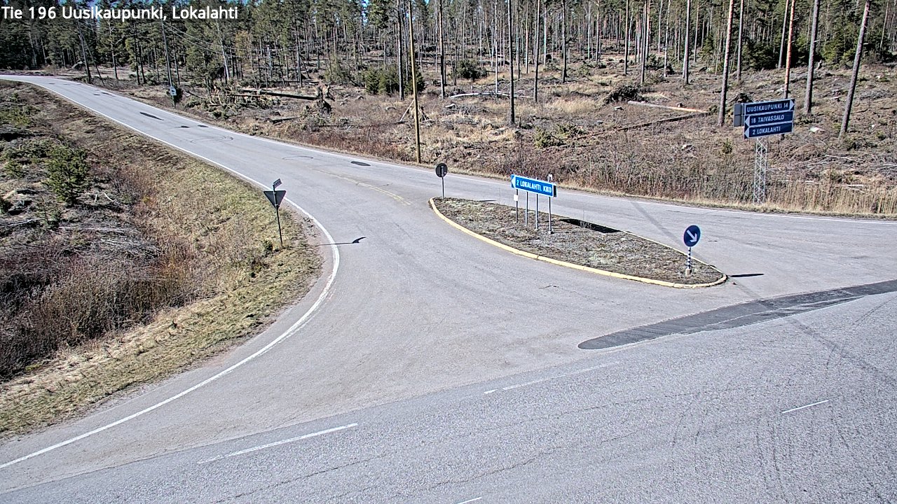 Kelikamerat Kuva Tie 196 Uusikaupunki, Lokalahti, Uusikaupunki, Varsinais-Suomi