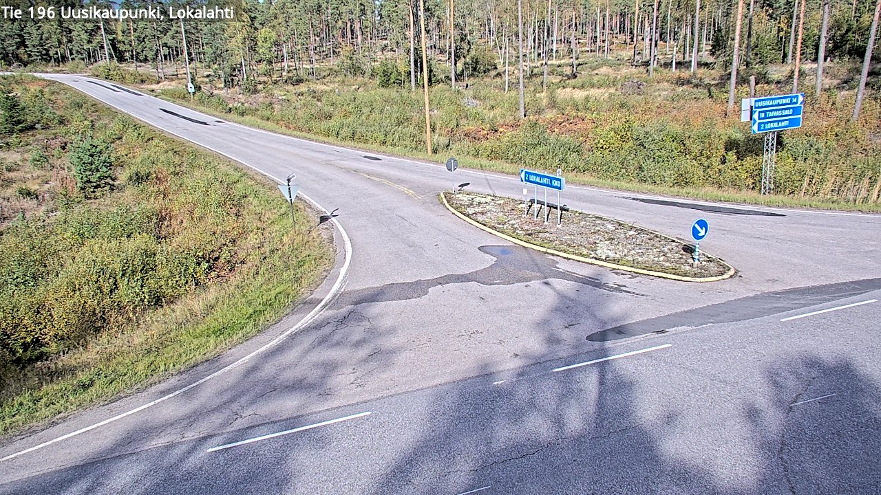 Kelikamerat Kuva Tie 196 Uusikaupunki, Lokalahti, Uusikaupunki, Varsinais-Suomi