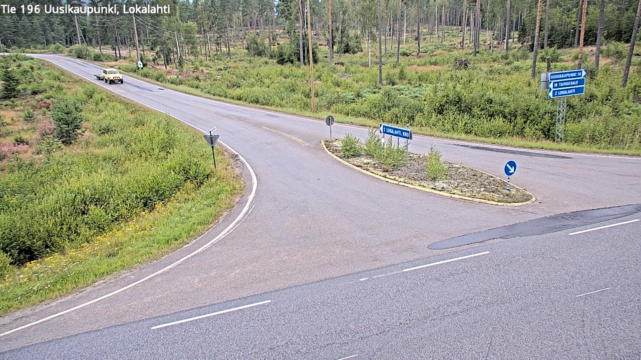 Weather Camera Image Road 196 Uusikaupunki, Lokalahti, Uusikaupunki, Varsinais-Suomi