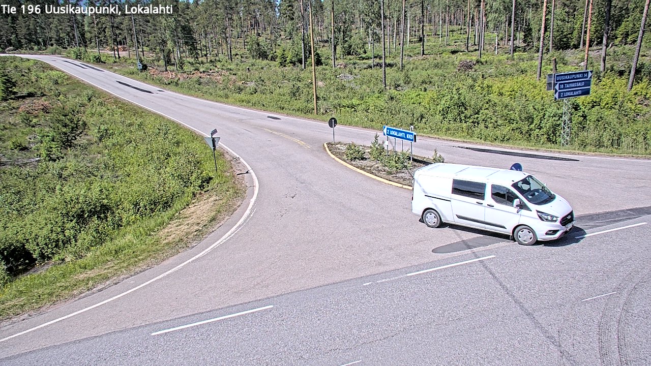 Weather Camera Image Väg 196 Nystad, Lokalax, Uusikaupunki, Varsinais-Suomi