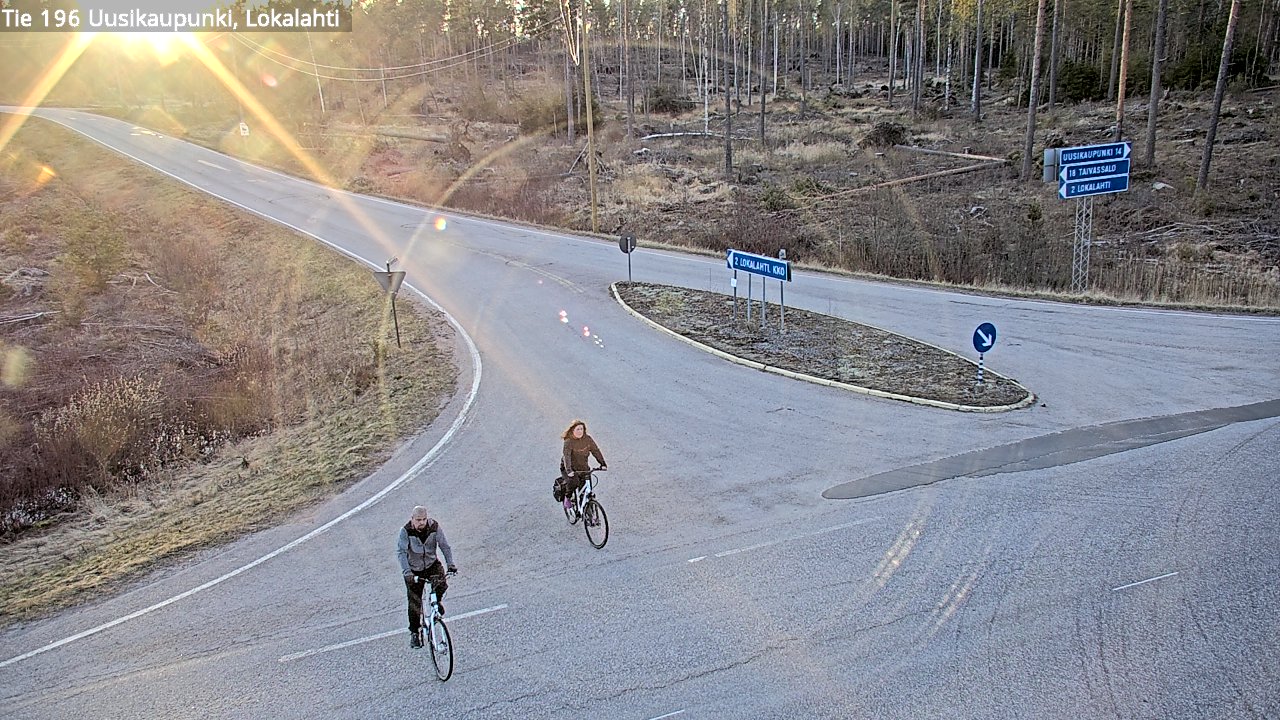 Weather Camera Image Road 196 Uusikaupunki, Lokalahti, Uusikaupunki, Varsinais-Suomi