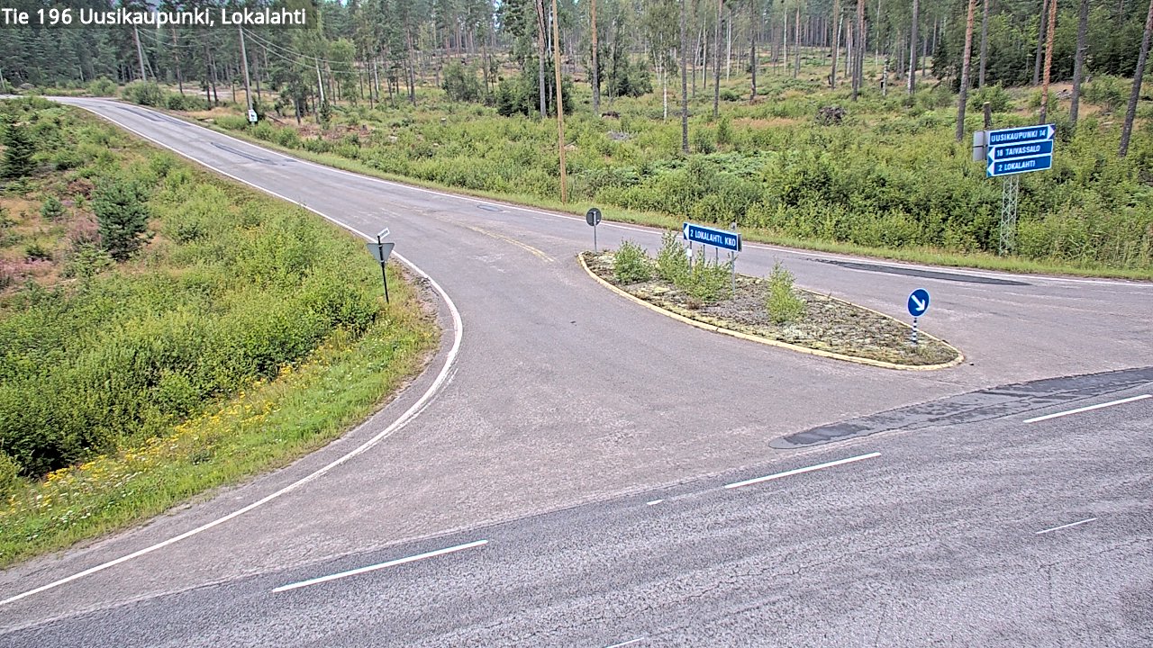 Weather Camera Image Road 196 Uusikaupunki, Lokalahti, Uusikaupunki, Varsinais-Suomi
