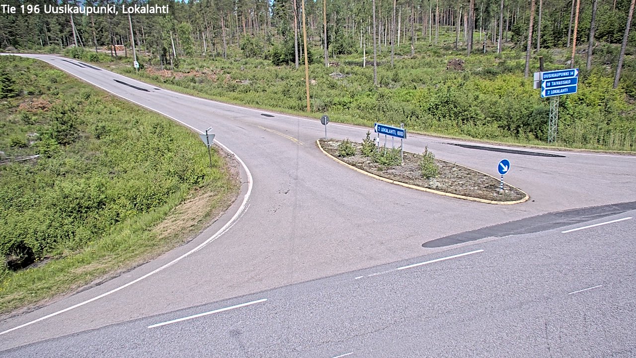Weather Camera Image Väg 196 Nystad, Lokalax, Uusikaupunki, Varsinais-Suomi