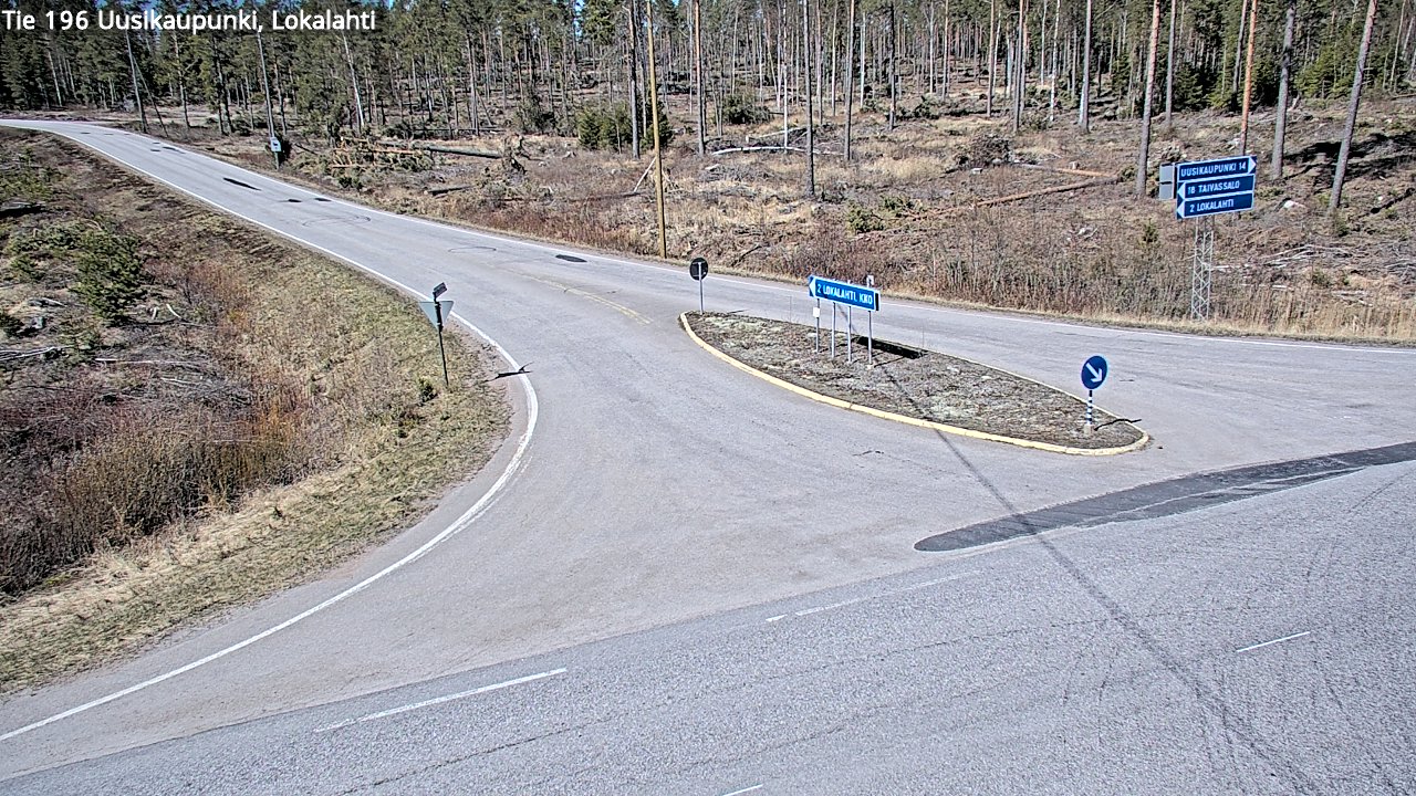 Kelikamerat Kuva Tie 196 Uusikaupunki, Lokalahti, Uusikaupunki, Varsinais-Suomi