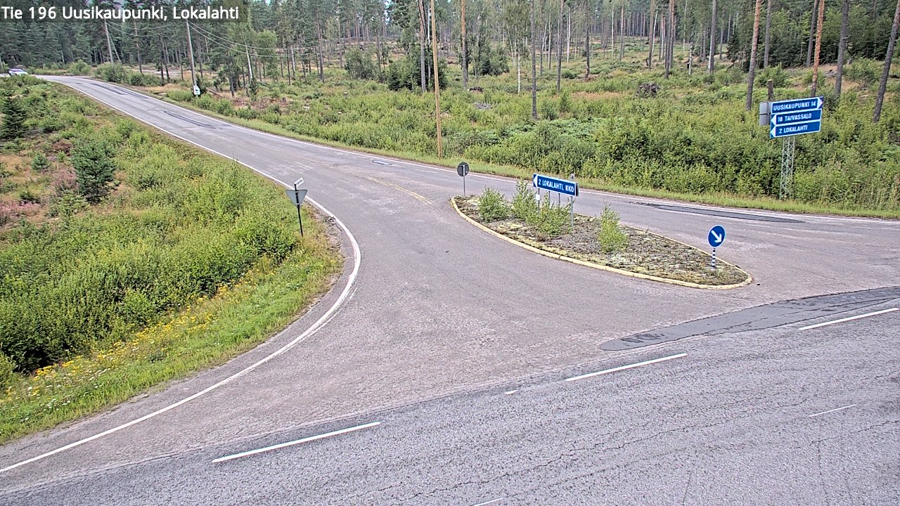 Weather Camera Image Road 196 Uusikaupunki, Lokalahti, Uusikaupunki, Varsinais-Suomi