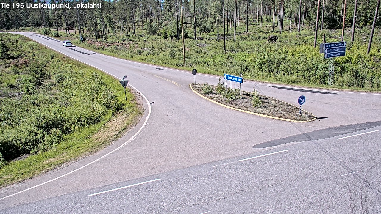 Weather Camera Image Väg 196 Nystad, Lokalax, Uusikaupunki, Varsinais-Suomi
