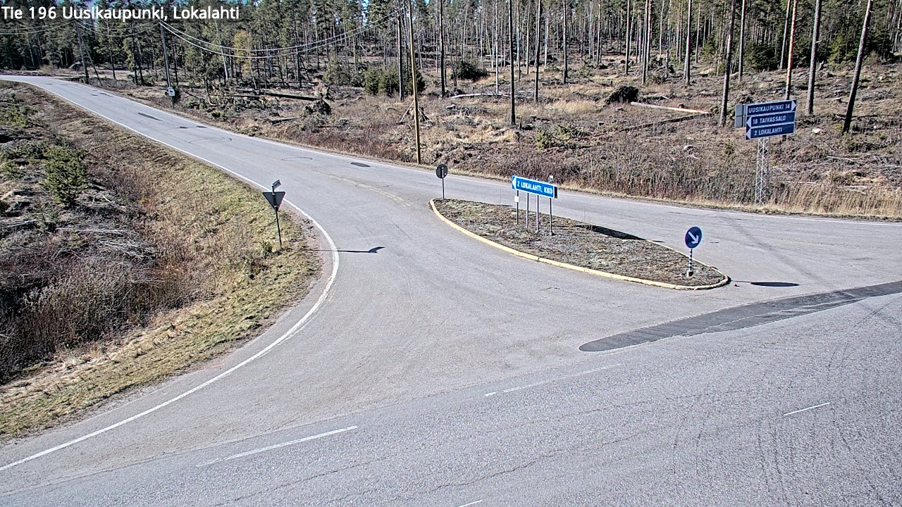 Kelikamerat Kuva Tie 196 Uusikaupunki, Lokalahti, Uusikaupunki, Varsinais-Suomi