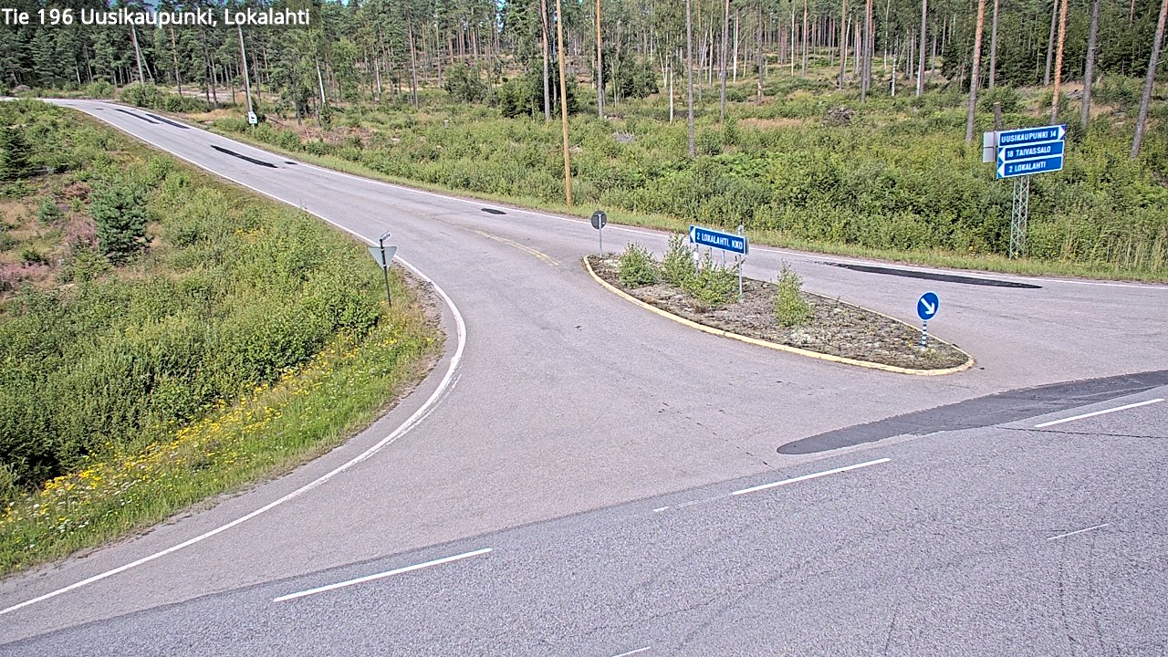 Kelikamerat Kuva Tie 196 Uusikaupunki, Lokalahti, Uusikaupunki, Varsinais-Suomi