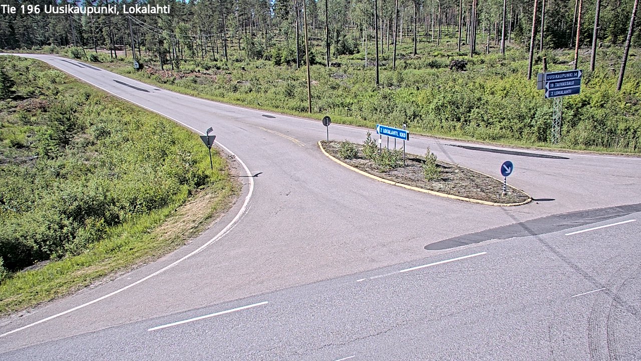 Weather Camera Image Väg 196 Nystad, Lokalax, Uusikaupunki, Varsinais-Suomi