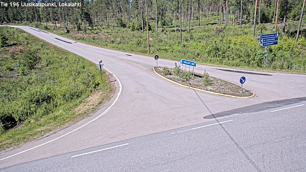 Weather Camera Image Väg 196 Nystad, Lokalax, Uusikaupunki, Varsinais-Suomi