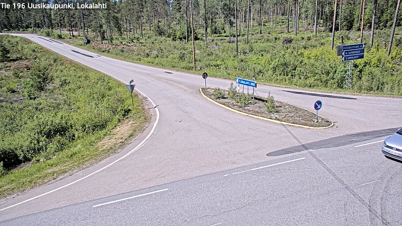 Weather Camera Image Väg 196 Nystad, Lokalax, Uusikaupunki, Varsinais-Suomi