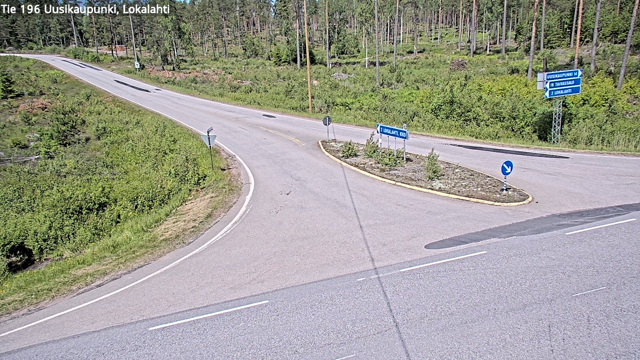 Weather Camera Image Väg 196 Nystad, Lokalax, Uusikaupunki, Varsinais-Suomi
