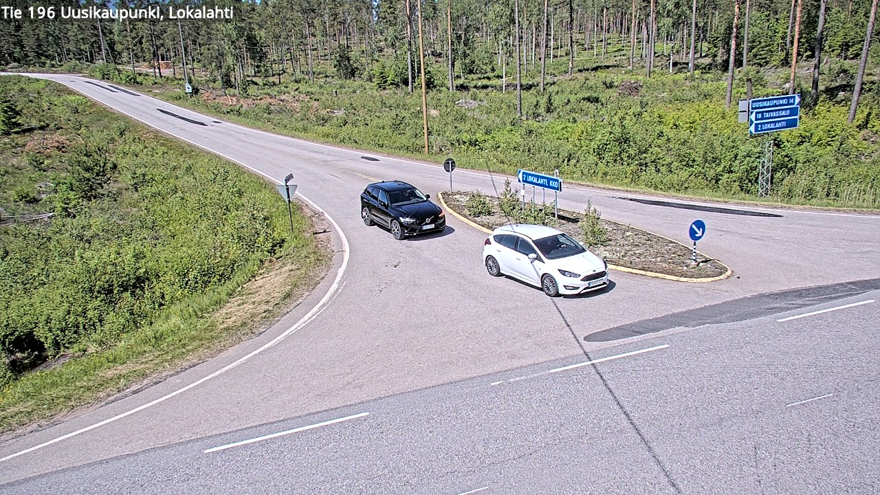 Weather Camera Image Väg 196 Nystad, Lokalax, Uusikaupunki, Varsinais-Suomi