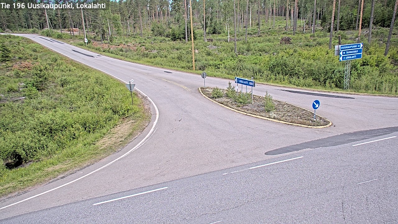 Weather Camera Image Väg 196 Nystad, Lokalax, Uusikaupunki, Varsinais-Suomi