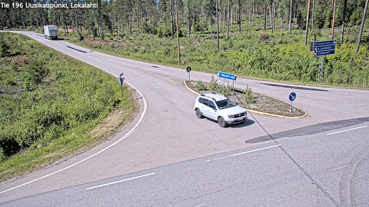 Weather Camera Image Väg 196 Nystad, Lokalax, Uusikaupunki, Varsinais-Suomi