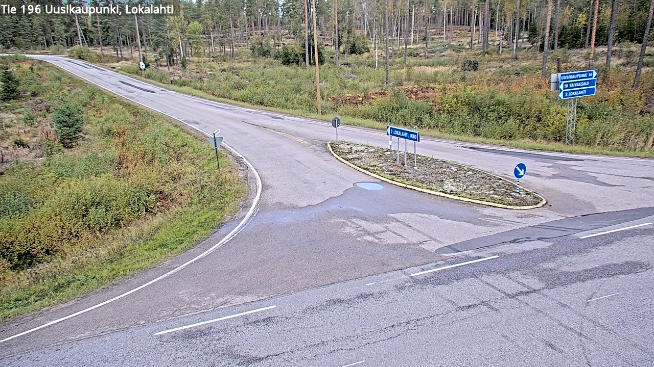 Weather Camera Image Road 196 Uusikaupunki, Lokalahti, Uusikaupunki, Varsinais-Suomi
