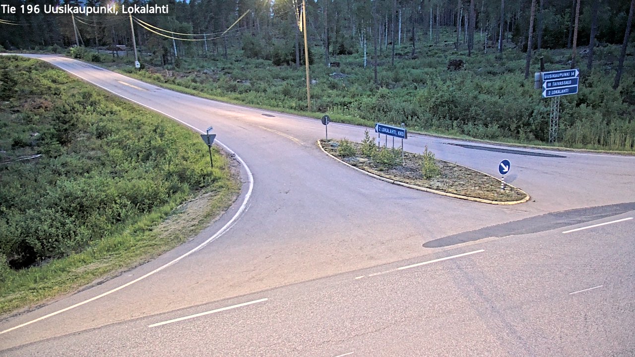 Kelikamerat Kuva Tie 196 Uusikaupunki, Lokalahti, Uusikaupunki, Varsinais-Suomi