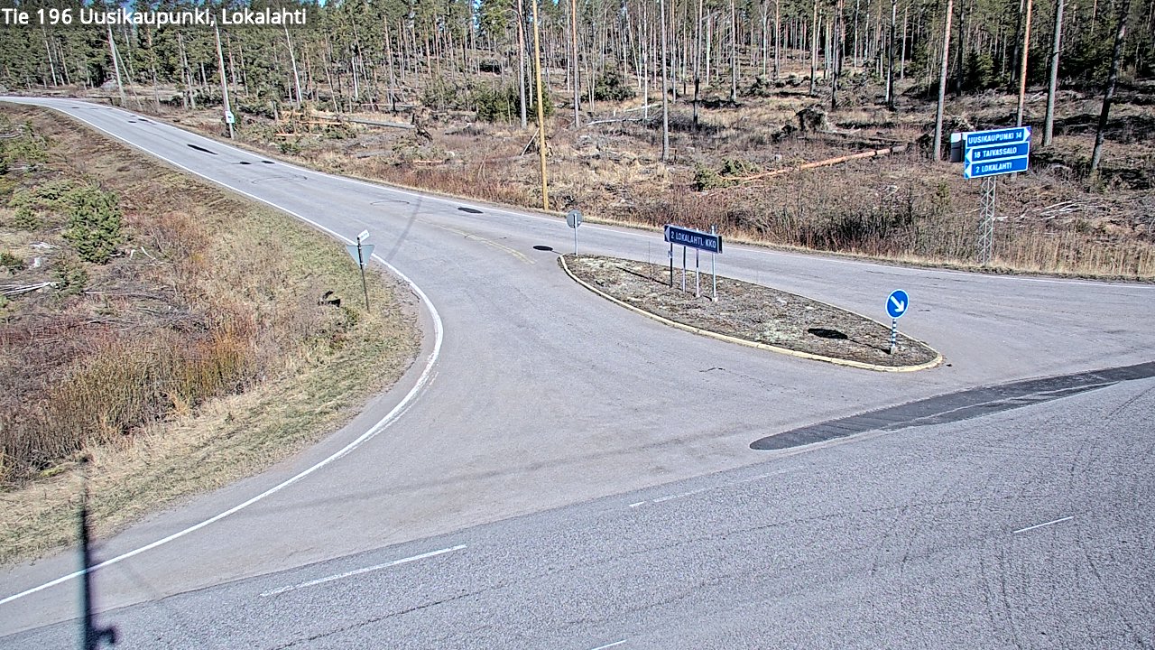Kelikamerat Kuva Tie 196 Uusikaupunki, Lokalahti, Uusikaupunki, Varsinais-Suomi