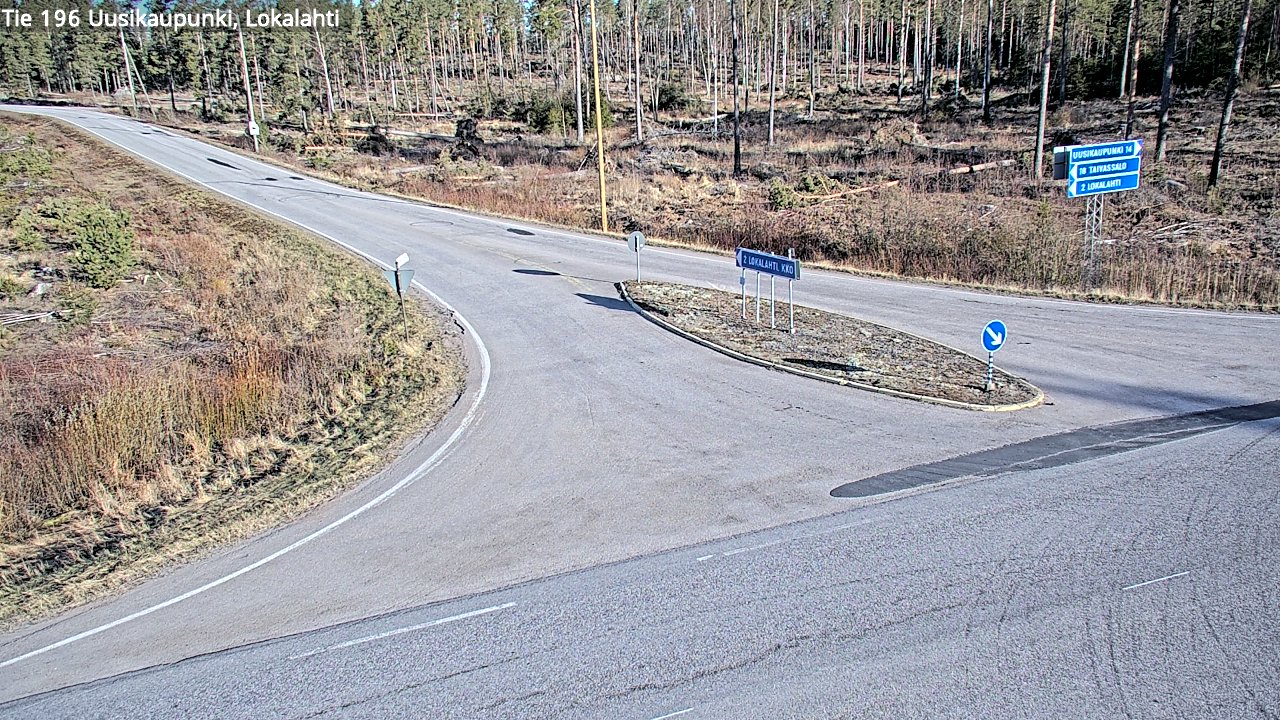 Kelikamerat Kuva Tie 196 Uusikaupunki, Lokalahti, Uusikaupunki, Varsinais-Suomi