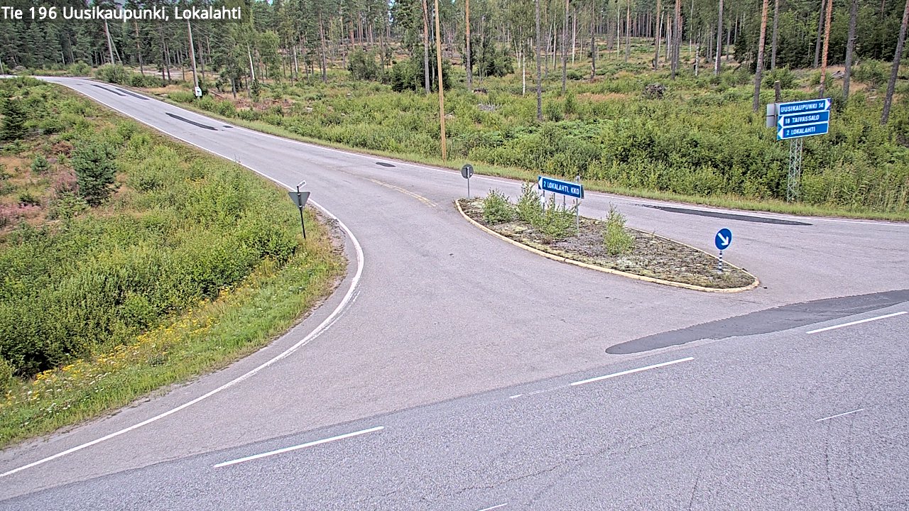 Weather Camera Image Road 196 Uusikaupunki, Lokalahti, Uusikaupunki, Varsinais-Suomi