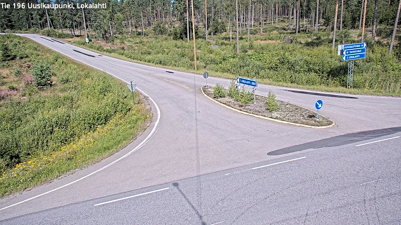 Kelikamerat Kuva Tie 196 Uusikaupunki, Lokalahti, Uusikaupunki, Varsinais-Suomi
