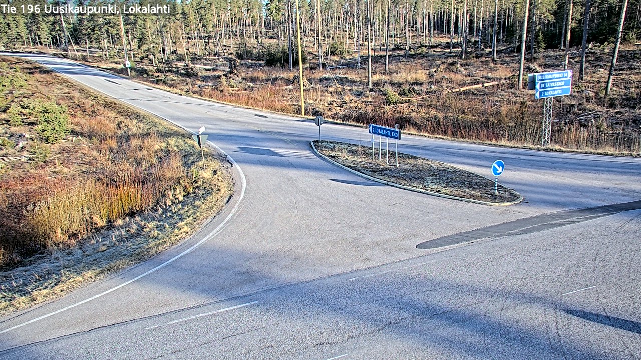Kelikamerat Kuva Tie 196 Uusikaupunki, Lokalahti, Uusikaupunki, Varsinais-Suomi