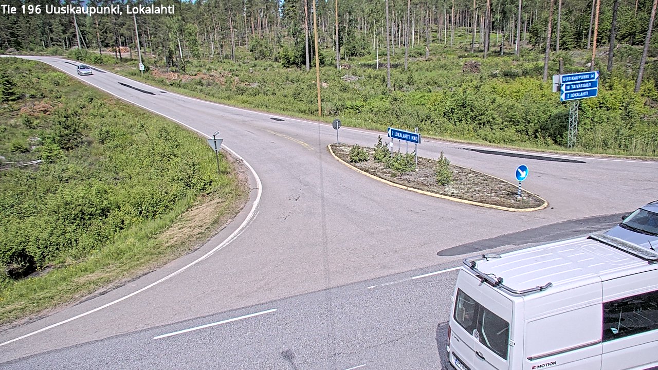 Weather Camera Image Väg 196 Nystad, Lokalax, Uusikaupunki, Varsinais-Suomi