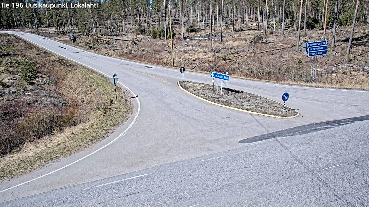 Kelikamerat Kuva Tie 196 Uusikaupunki, Lokalahti, Uusikaupunki, Varsinais-Suomi