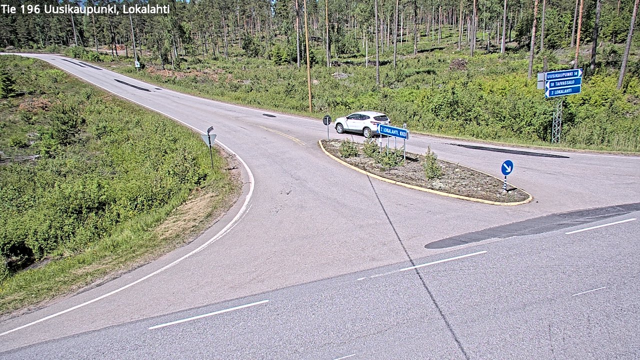 Weather Camera Image Väg 196 Nystad, Lokalax, Uusikaupunki, Varsinais-Suomi