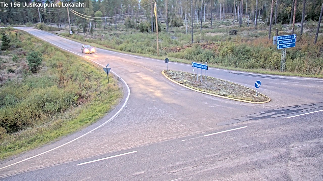 Kelikamerat Kuva Tie 196 Uusikaupunki, Lokalahti, Uusikaupunki, Varsinais-Suomi