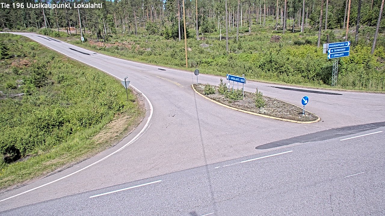 Weather Camera Image Väg 196 Nystad, Lokalax, Uusikaupunki, Varsinais-Suomi