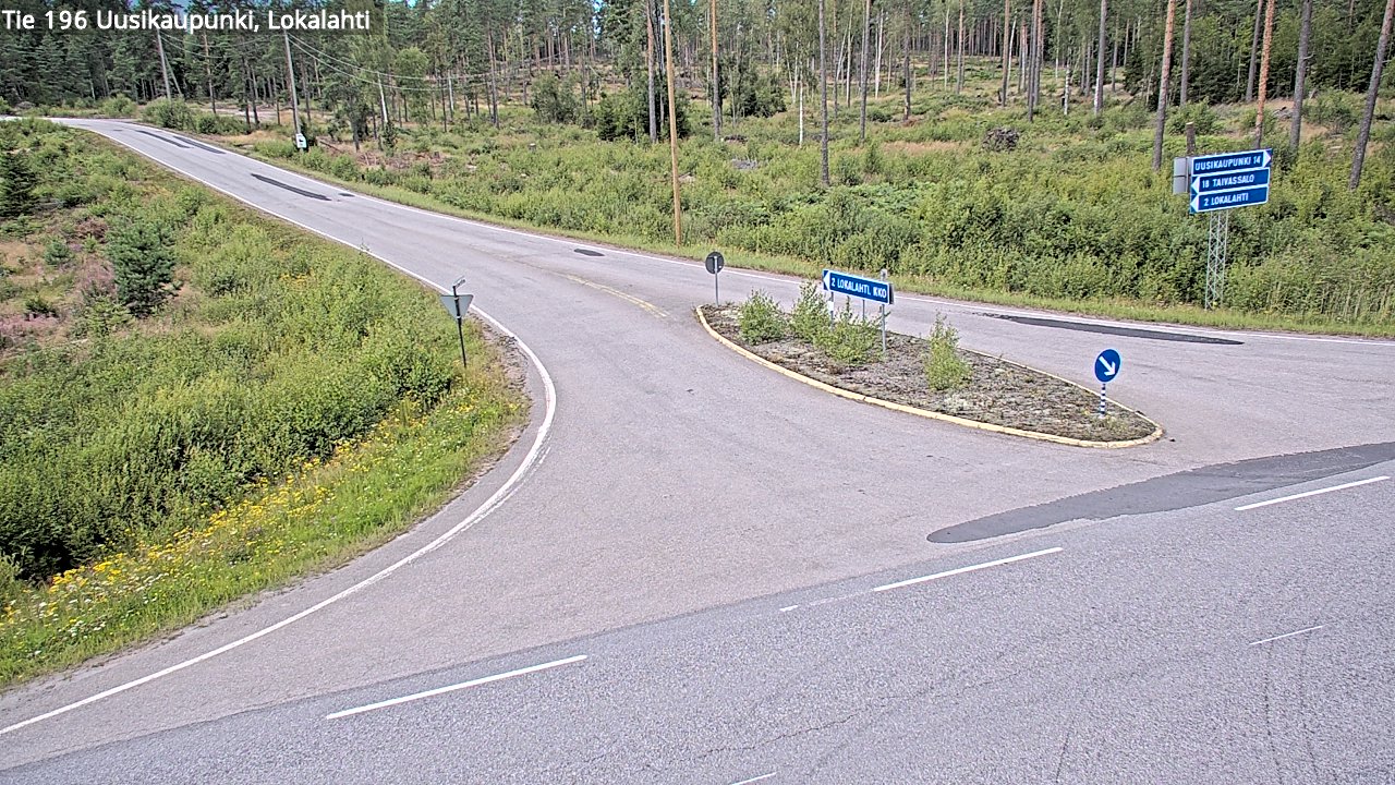 Kelikamerat Kuva Tie 196 Uusikaupunki, Lokalahti, Uusikaupunki, Varsinais-Suomi