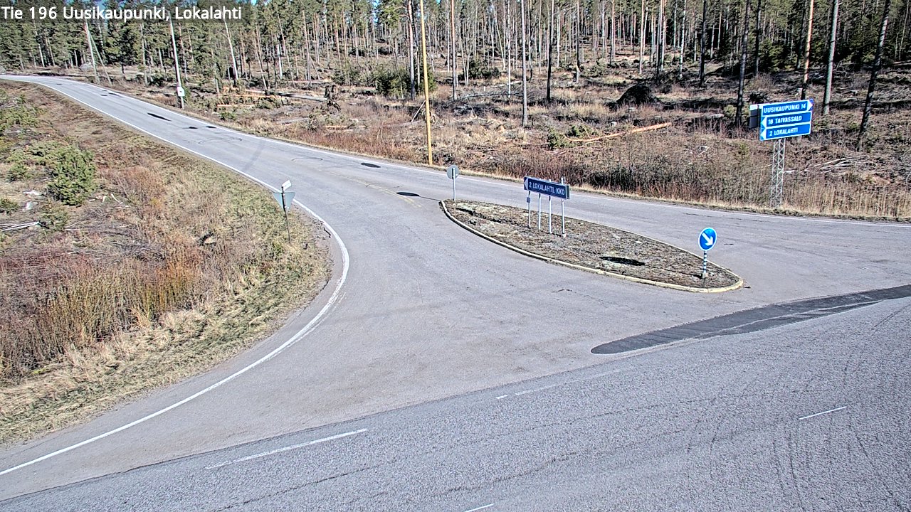 Kelikamerat Kuva Tie 196 Uusikaupunki, Lokalahti, Uusikaupunki, Varsinais-Suomi