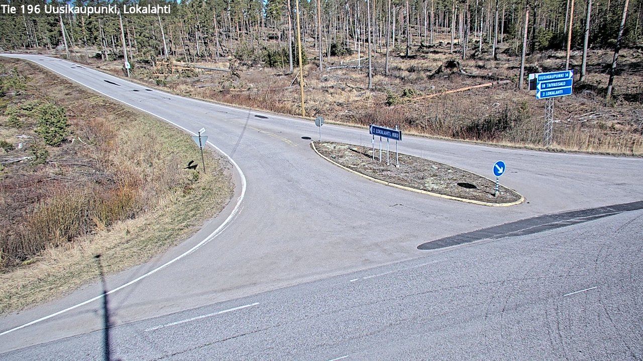 Kelikamerat Kuva Tie 196 Uusikaupunki, Lokalahti, Uusikaupunki, Varsinais-Suomi