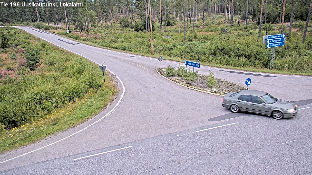 Weather Camera Image Road 196 Uusikaupunki, Lokalahti, Uusikaupunki, Varsinais-Suomi