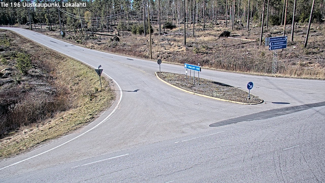 Kelikamerat Kuva Tie 196 Uusikaupunki, Lokalahti, Uusikaupunki, Varsinais-Suomi