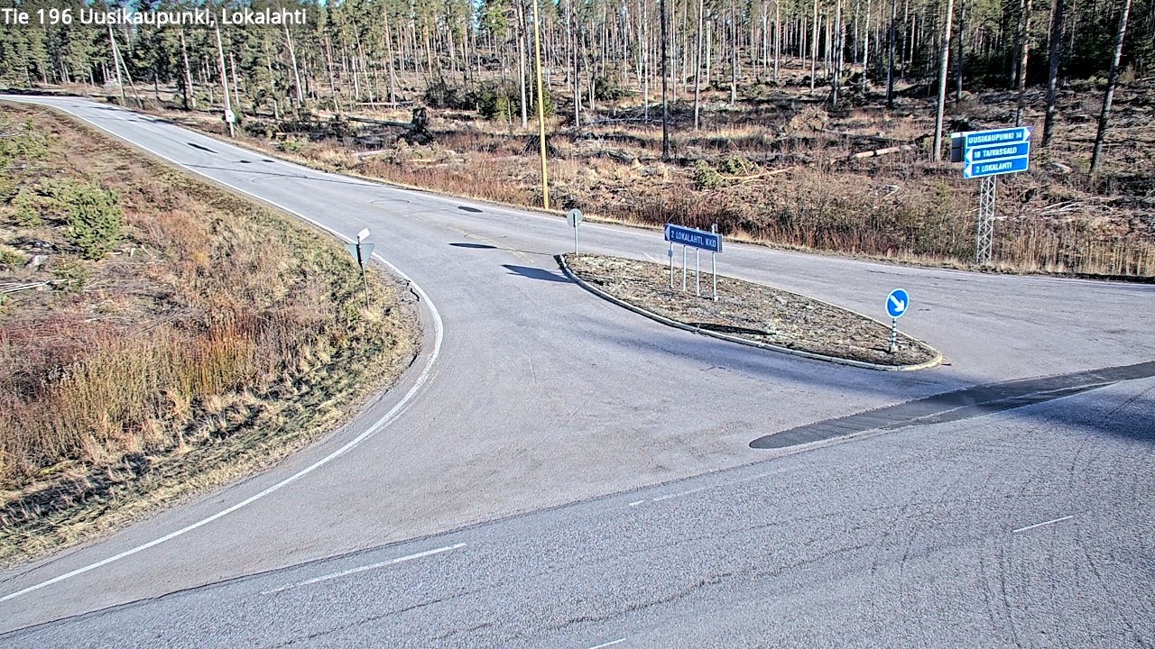 Kelikamerat Kuva Tie 196 Uusikaupunki, Lokalahti, Uusikaupunki, Varsinais-Suomi