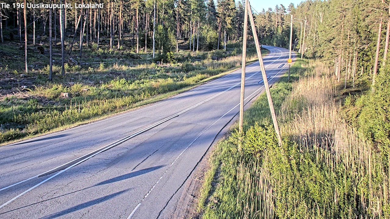 Weather Camera Image Road 196 Uusikaupunki, Lokalahti, Uusikaupunki, Varsinais-Suomi
