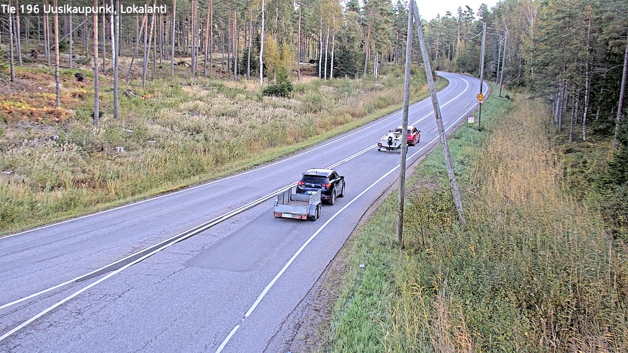 Kelikamerat Kuva Tie 196 Uusikaupunki, Lokalahti, Uusikaupunki, Varsinais-Suomi