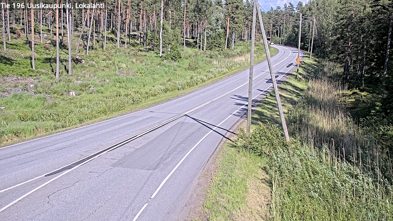 Kelikamerat Kuva Tie 196 Uusikaupunki, Lokalahti, Uusikaupunki, Varsinais-Suomi