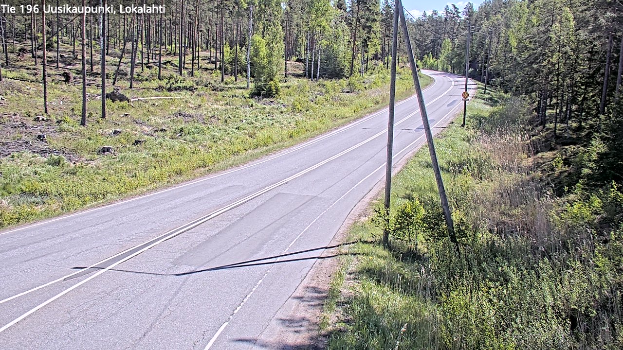 Weather Camera Image Road 196 Uusikaupunki, Lokalahti, Uusikaupunki, Varsinais-Suomi