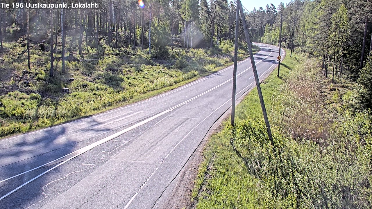 Weather Camera Image Road 196 Uusikaupunki, Lokalahti, Uusikaupunki, Varsinais-Suomi