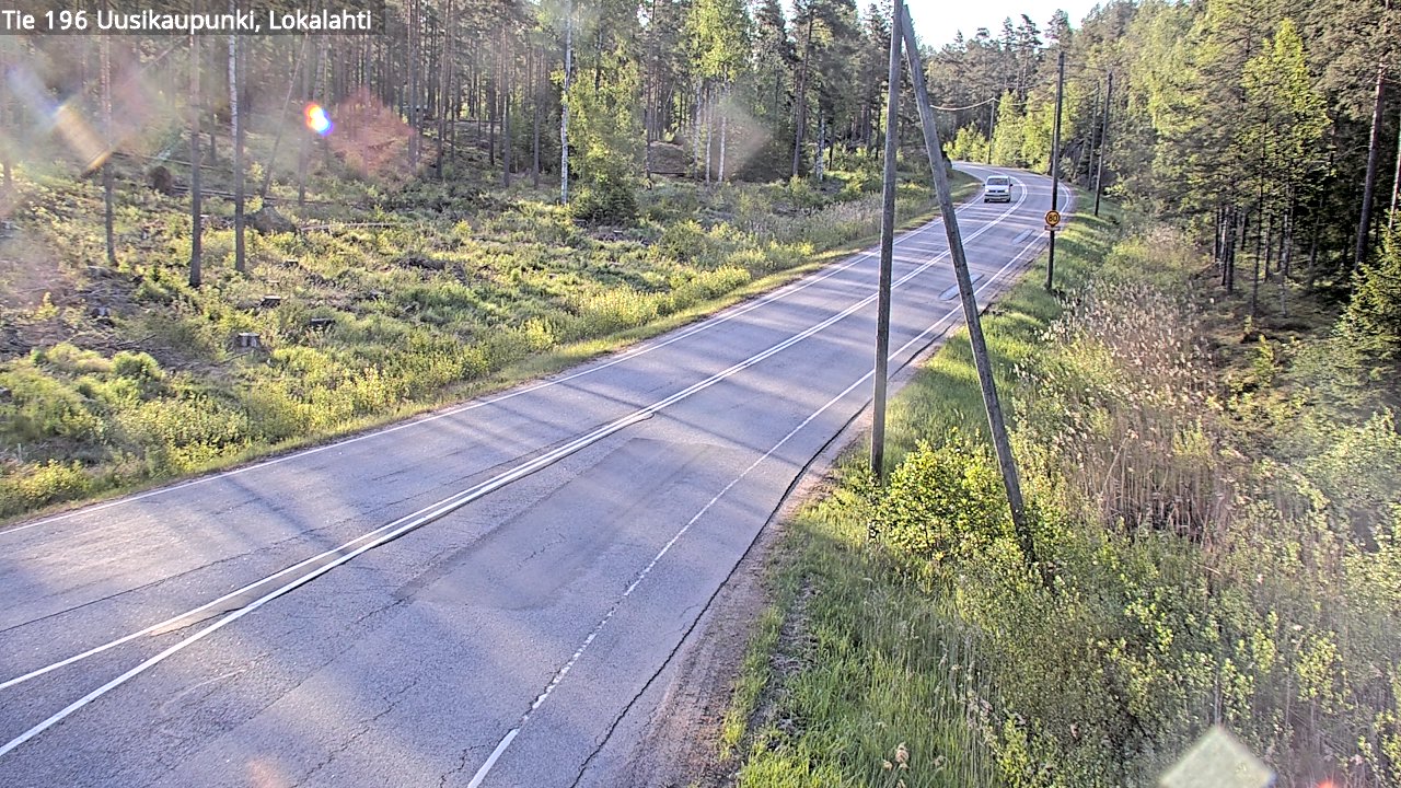 Weather Camera Image Road 196 Uusikaupunki, Lokalahti, Uusikaupunki, Varsinais-Suomi