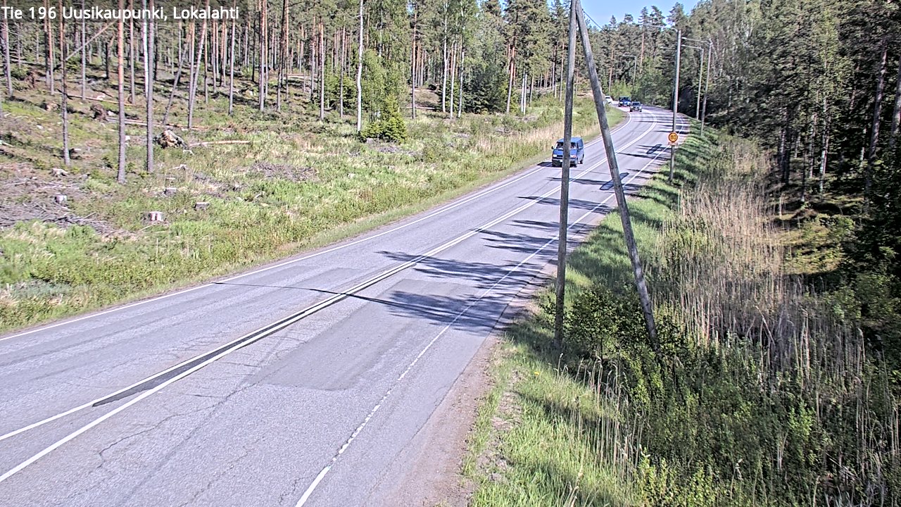 Weather Camera Image Road 196 Uusikaupunki, Lokalahti, Uusikaupunki, Varsinais-Suomi